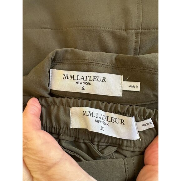 MM LaFleur Suit The Moreland Travel Blazer & Colby Pants in Olive Size 0/0P - Picture 14 of 15